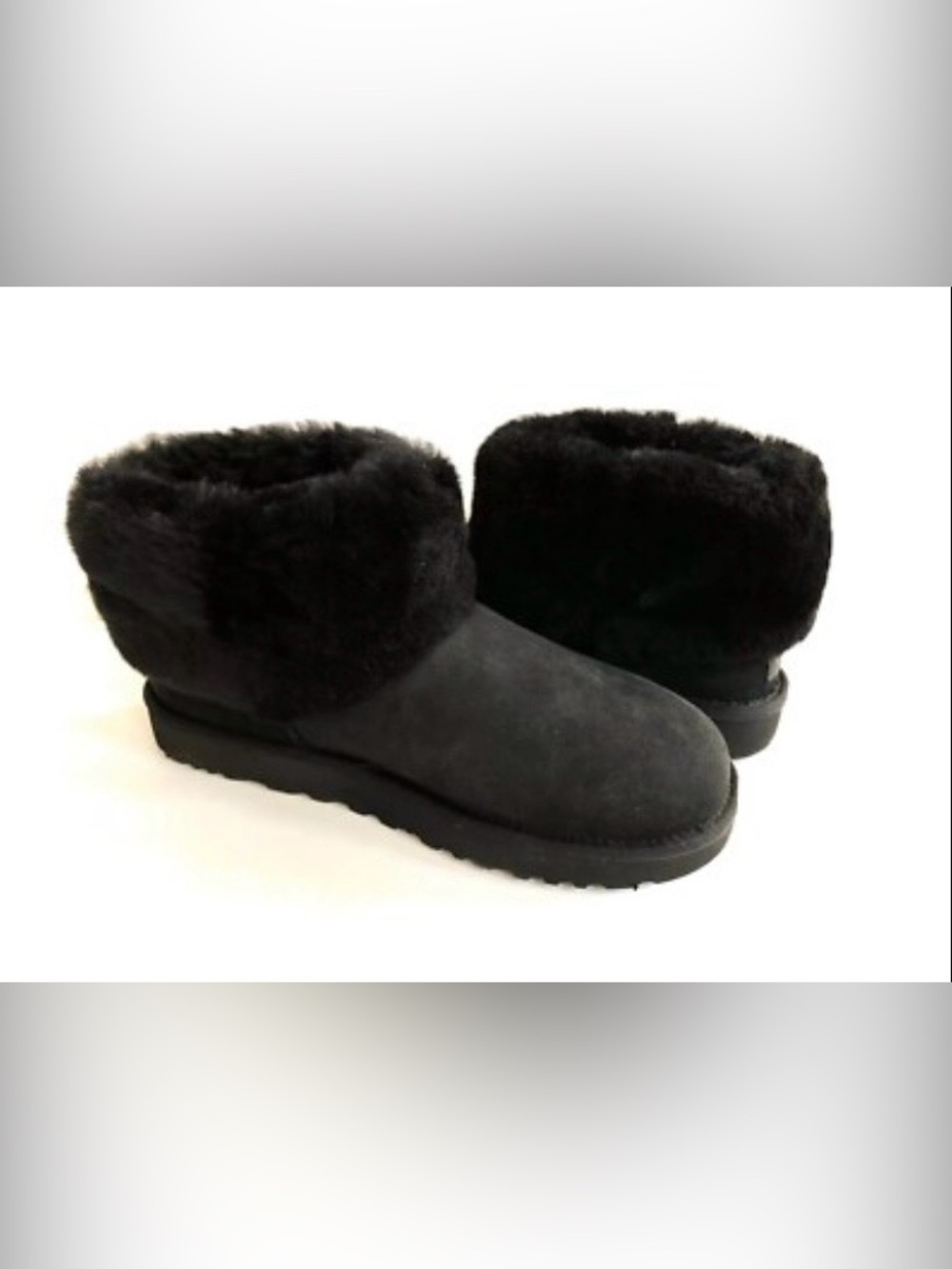 UGG Black Mini Fluff Boots